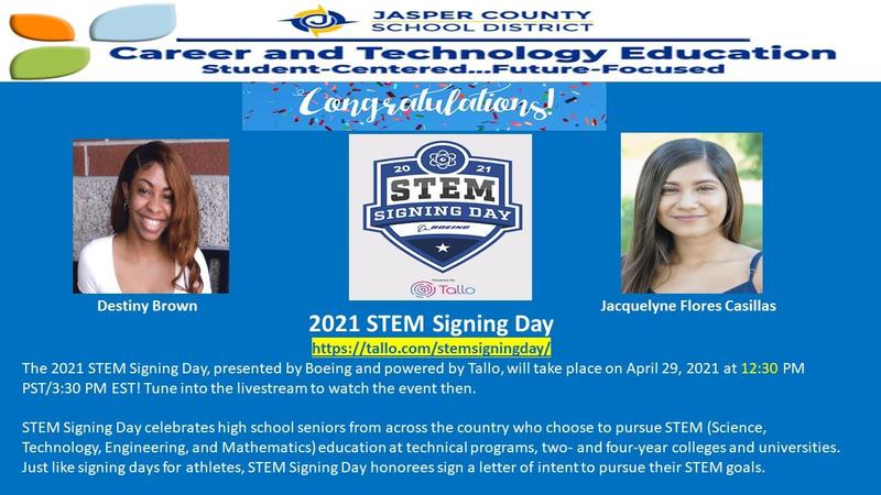 2021 STEM Signing Day Featured Photo