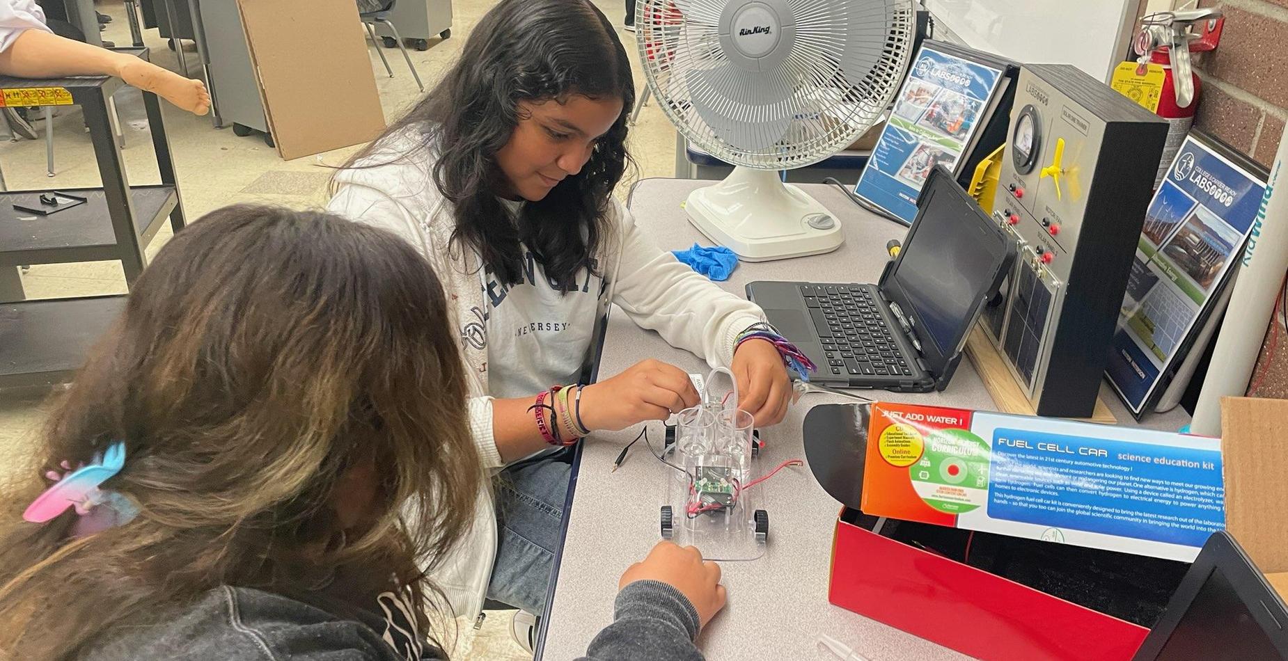 working in the classroom