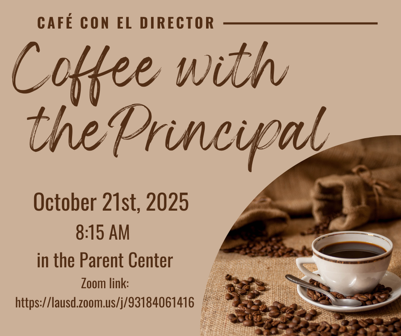 Coffee with the Principal 10.21.25