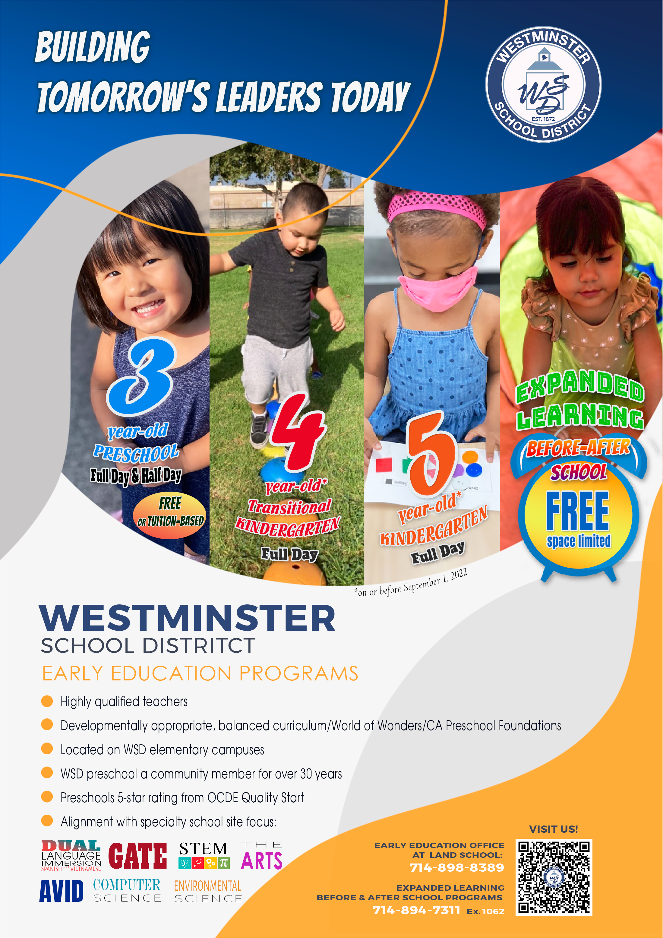 Early Education/Preschool Programs – Early Education & Expanded Learning –  Westminster School District