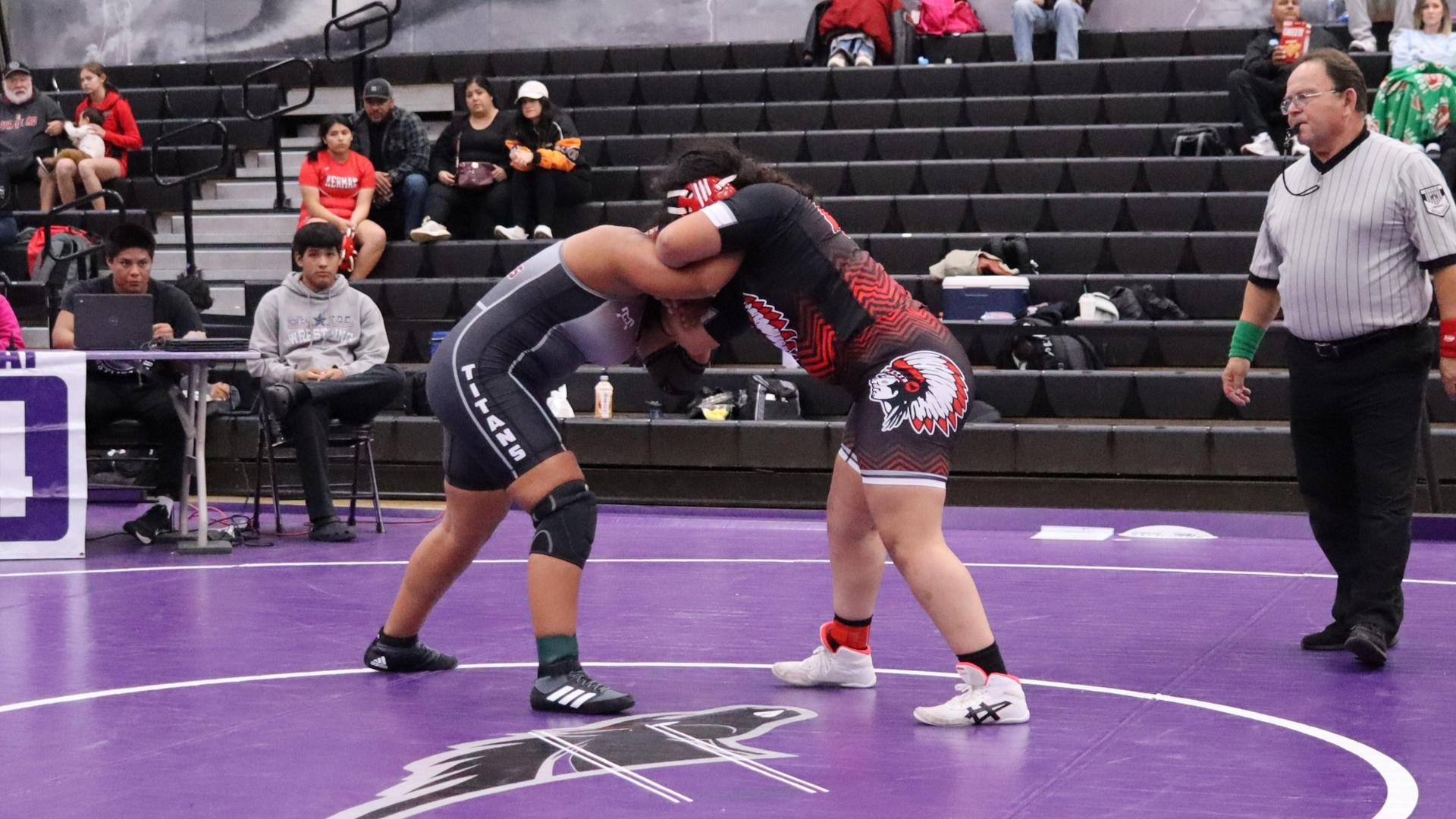Girls wrestling at madera south