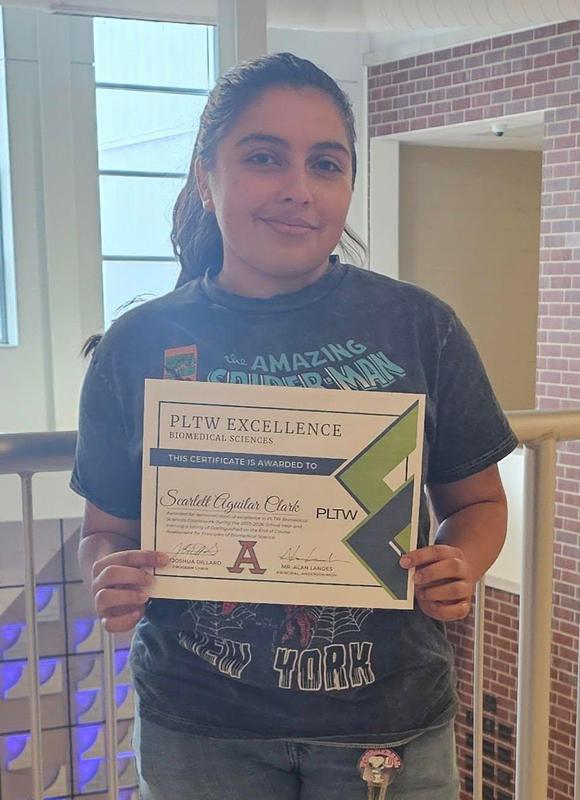 Anderson High School student receives perfect score