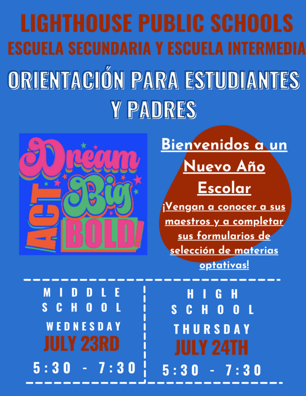 Orientation Announcement in Spanish