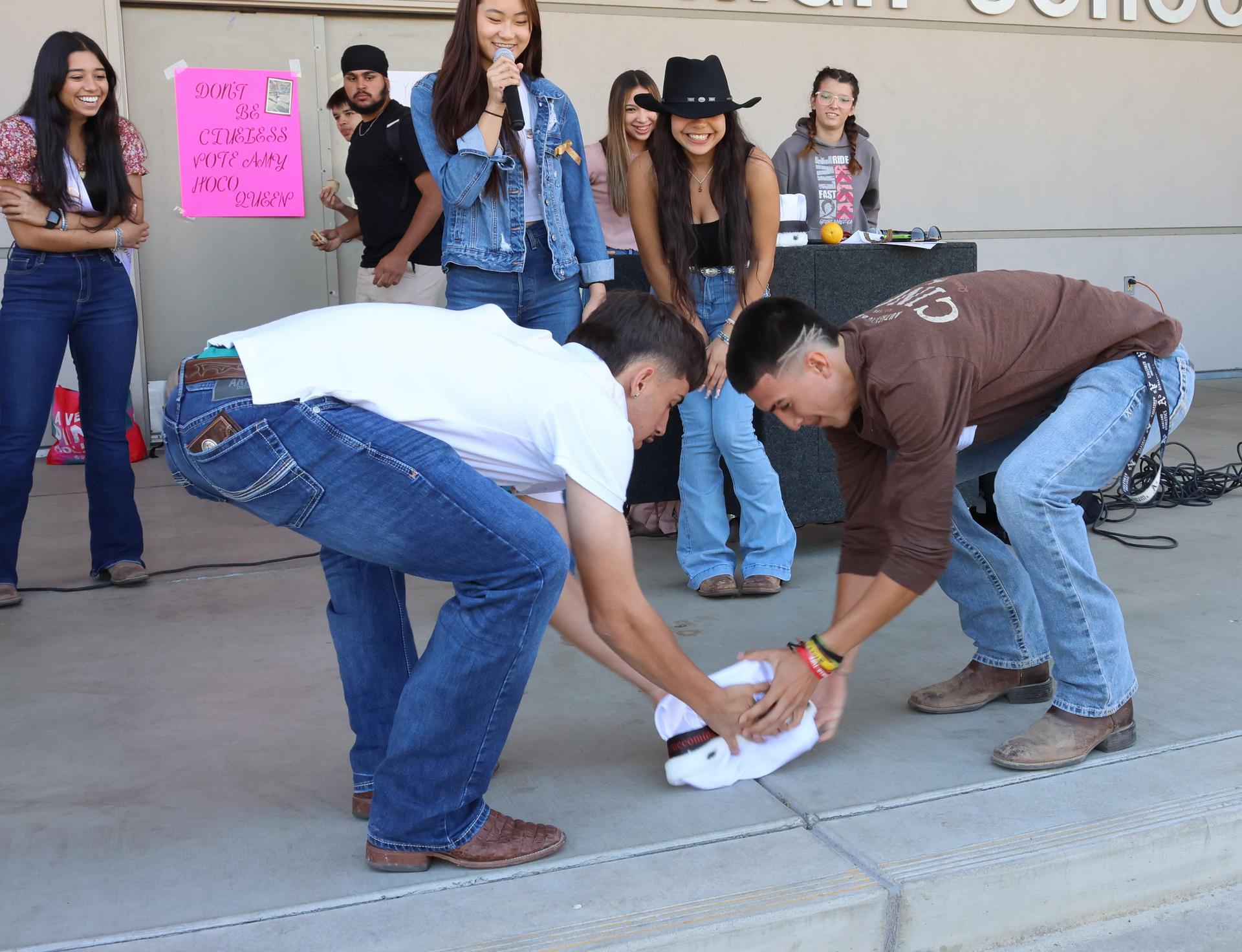 students dressed in western wear