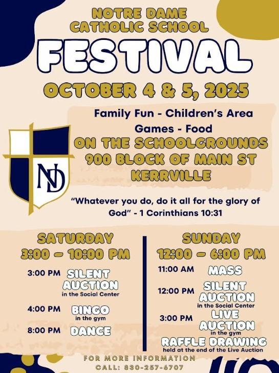 113th Anniversary FALL Festival!