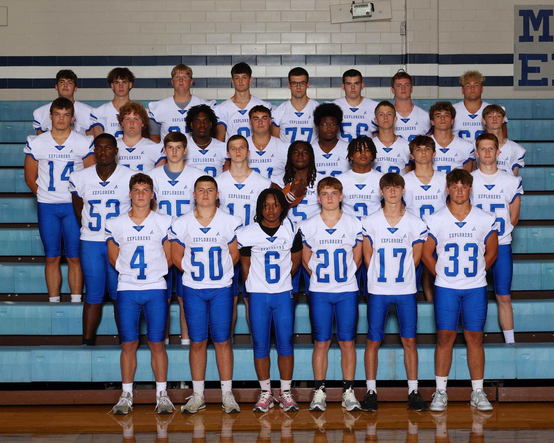 varsity football team- 2025