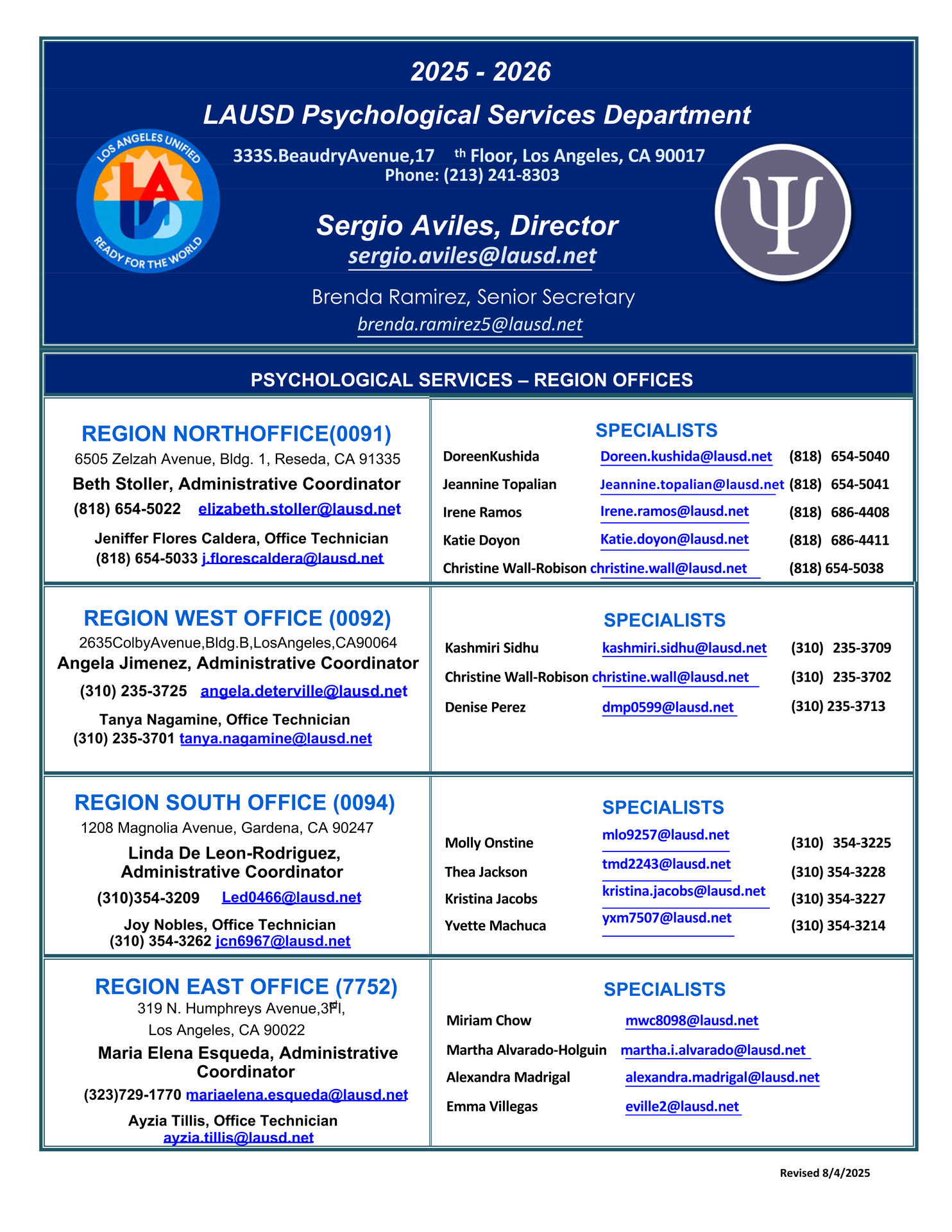 Psychological Services Directory