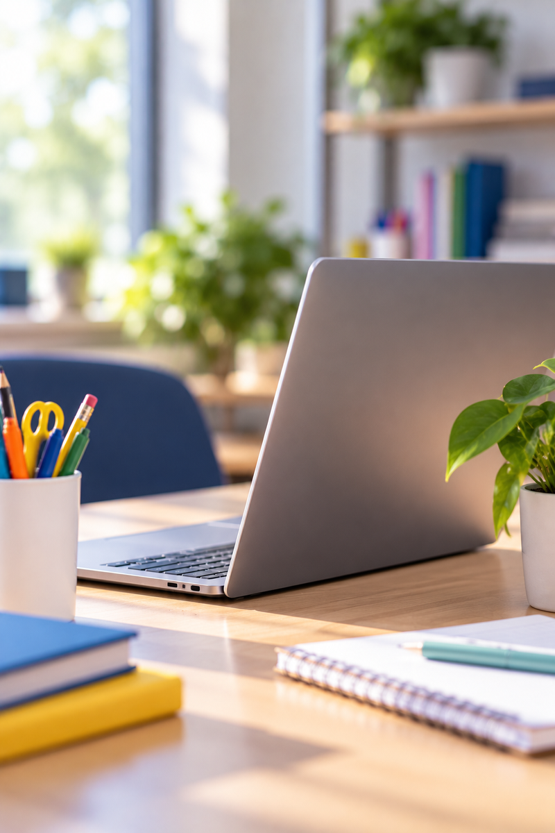 Laptop and educational resources