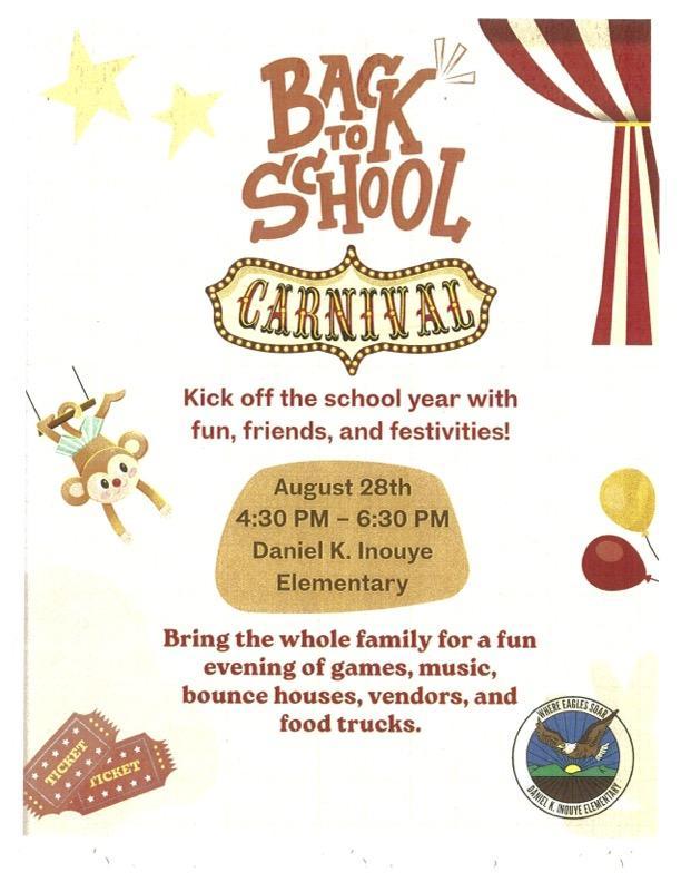 Carnival August 28, 2026