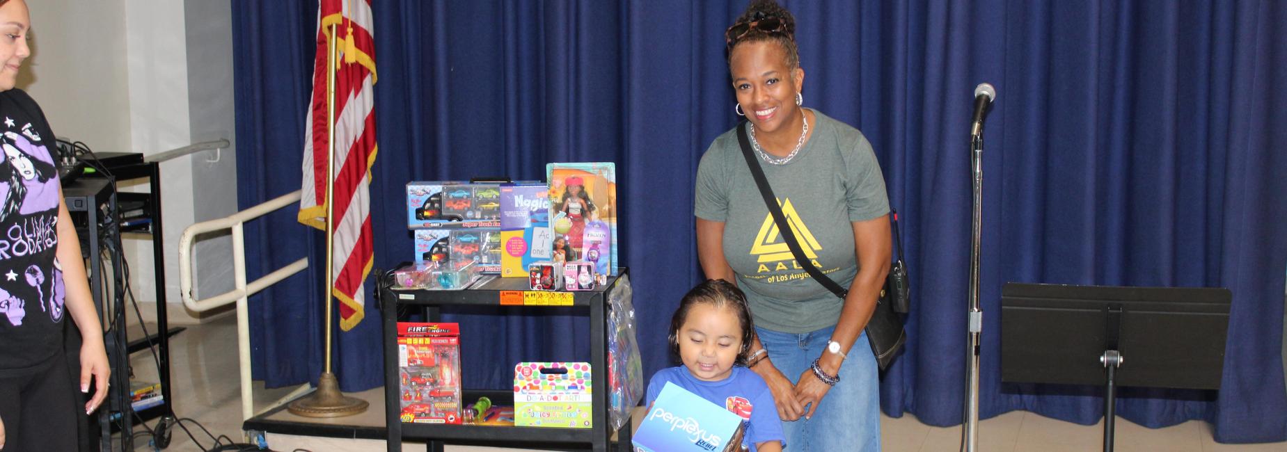 August perfect attendance raffle winner