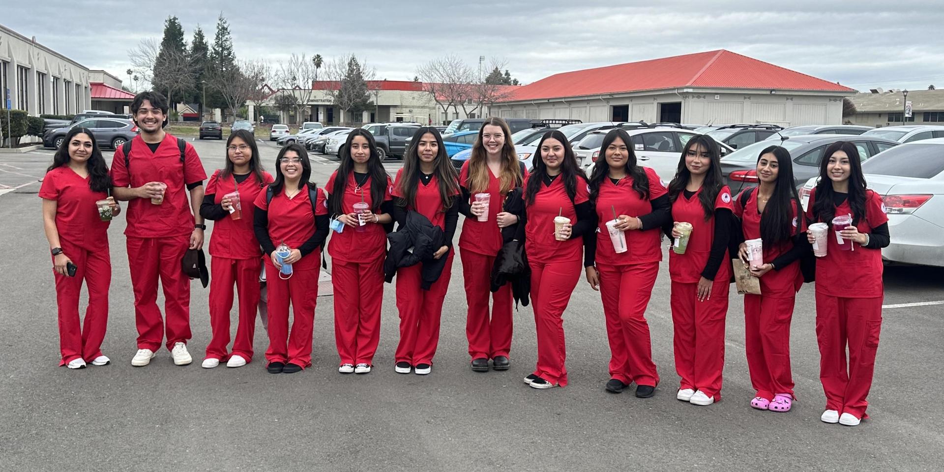 Patient Care students posing