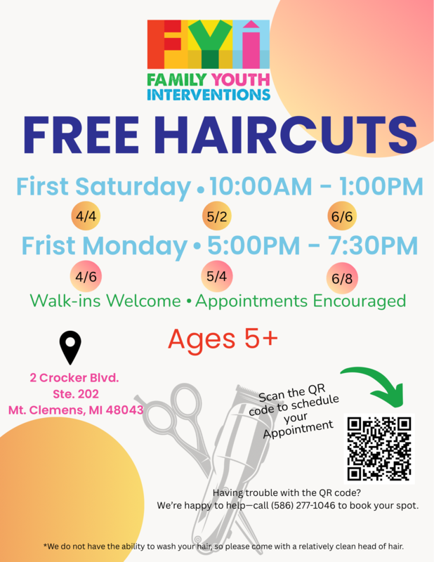 Family Youth Interventions ~ Free Haircuts Featured Photo