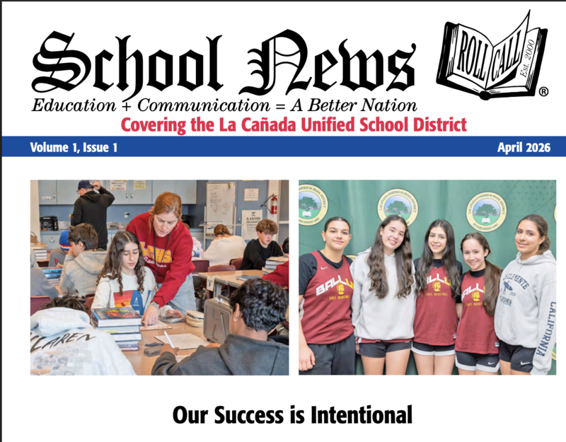 Screenshot of schoolnewsrollcall.com website page.