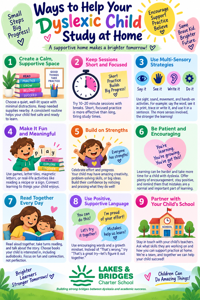 How to Help Your Dyslexic Child Study at Home