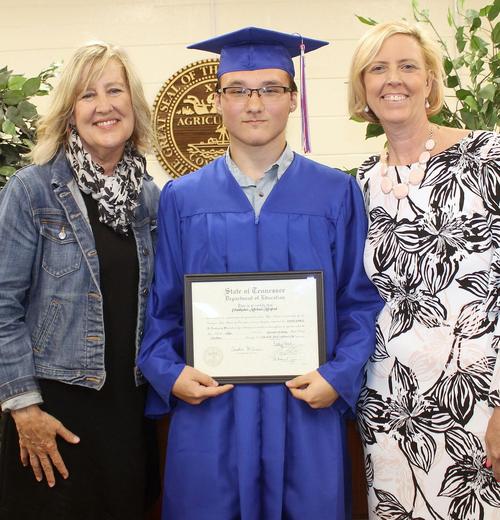 Chris Morford is the second student to graduate from Riverside Academy,