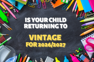 Is your child returning to Vintage Next Year Title