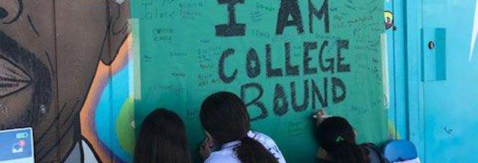 I am College Bound!-Counselor Ms. Sisneros is leading our Allison scholars to