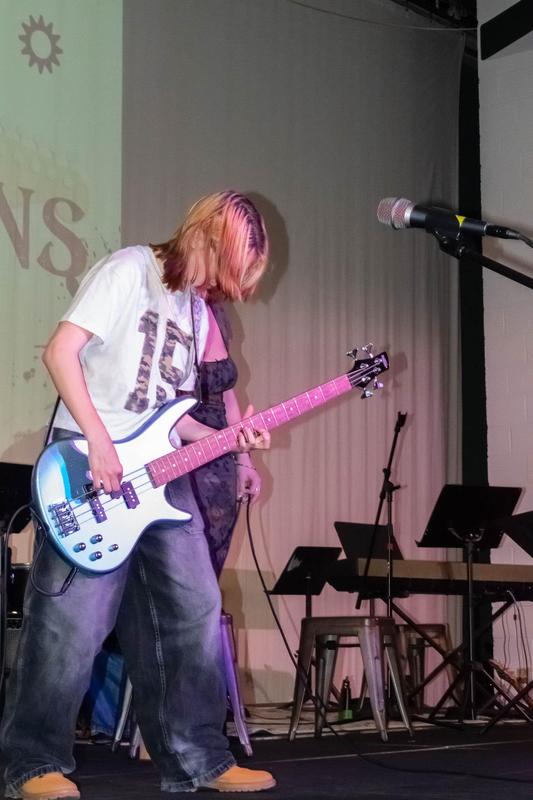 Student Playing Guitar