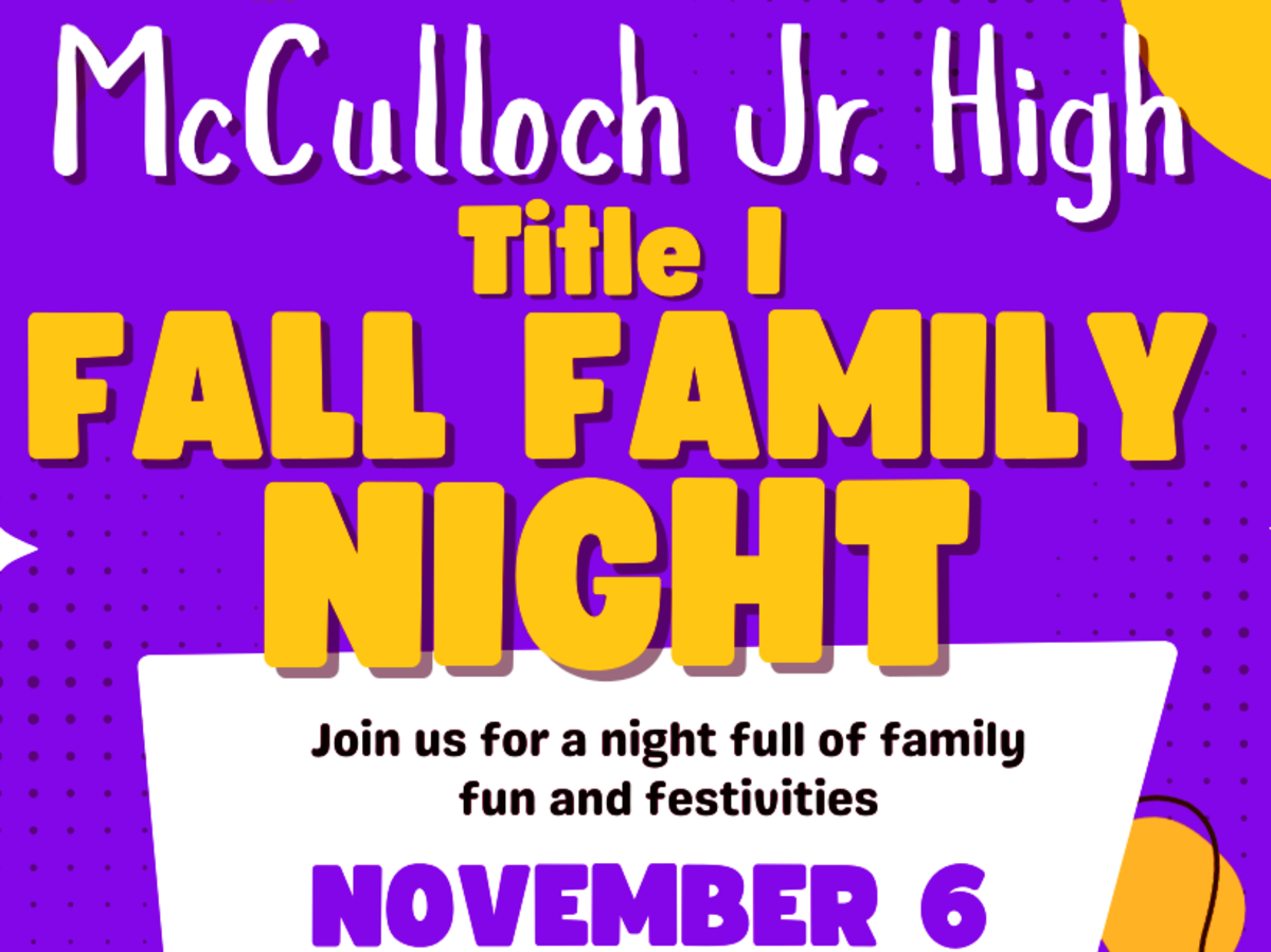 promo graphic - MJH Title 1 Family Night - November 2025