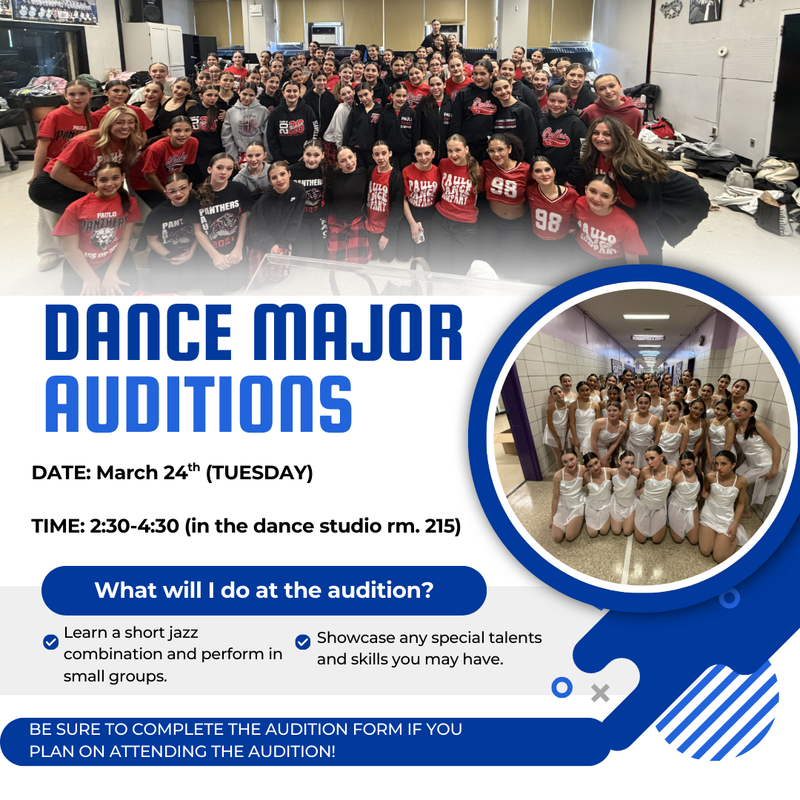 DANCE MAJOR AUDITIONS