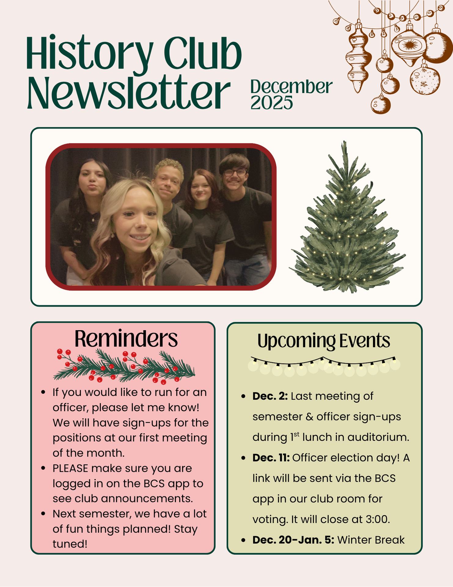 Club News- Dec. 2025
