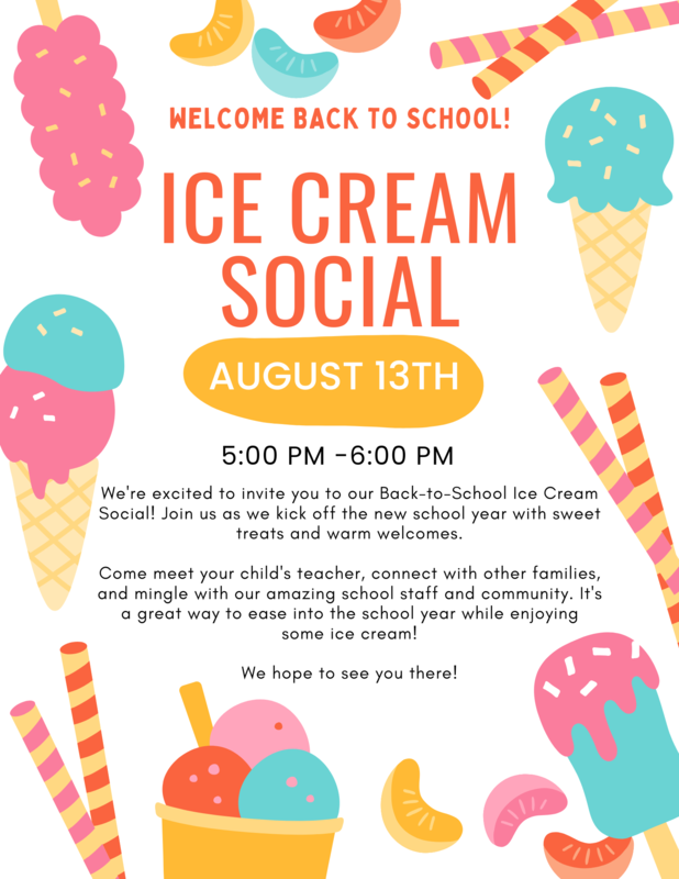 ice cream flyer