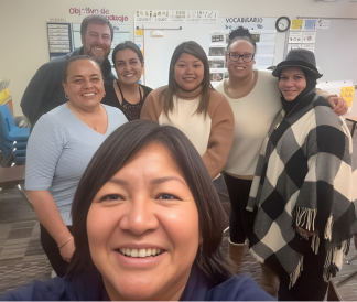 Teachers staff and parents in the PTO