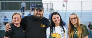 Coaler cheerleader recognized on Senior Night
