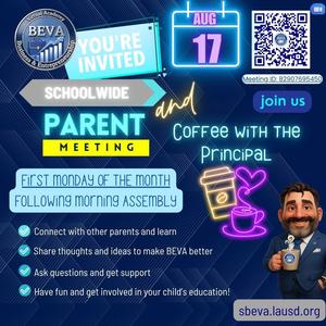 Parent Meeting and Coffee with the Principal