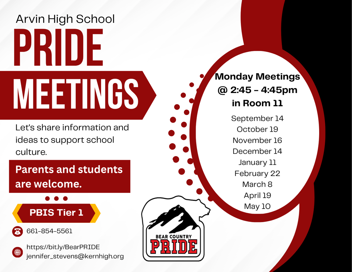 Tier 1 PRIDE Meeting Flyer
