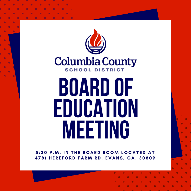 BOE Meeting flyer