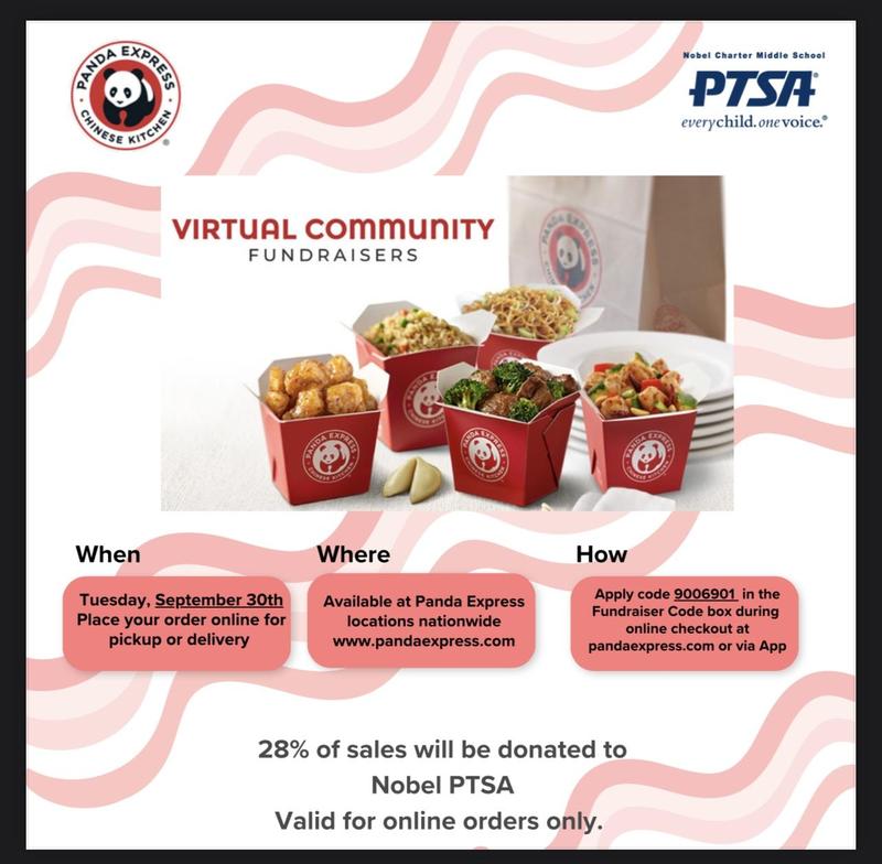 PTSA Fundraiser - 9/30/25 Panda Express Nationwide! Featured Photo