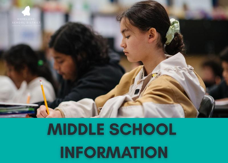 Middle school student writing with pencil