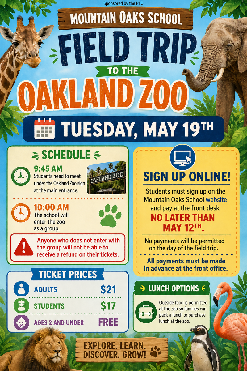 Oakland Zoo flyer