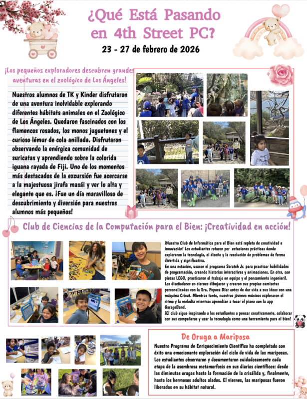 February 23- 27 Spanish Newsletter