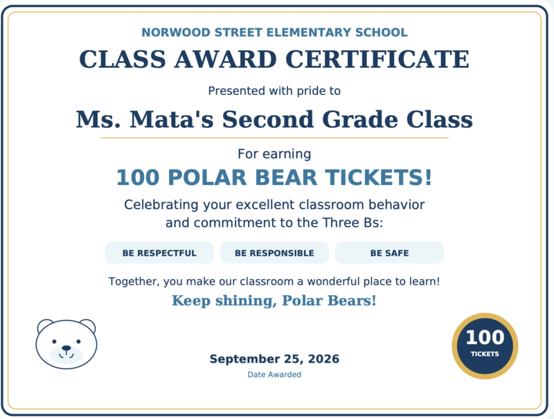 Congratulations Ms. Mata's Class! ¡Felicidades a la clase de Ms. Mata! Featured Photo