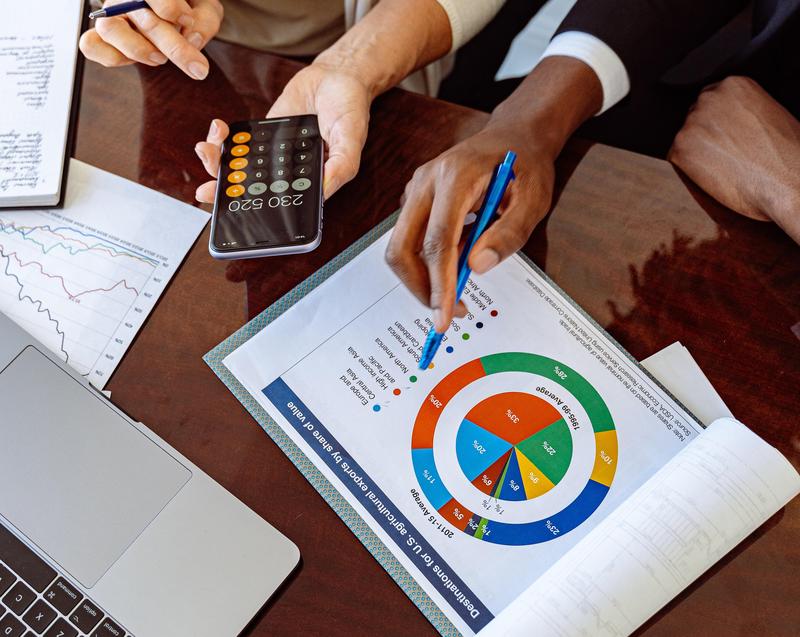 calculator and charts