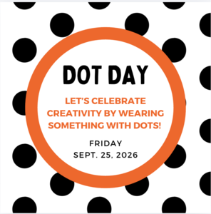 Dot Day flyer in English