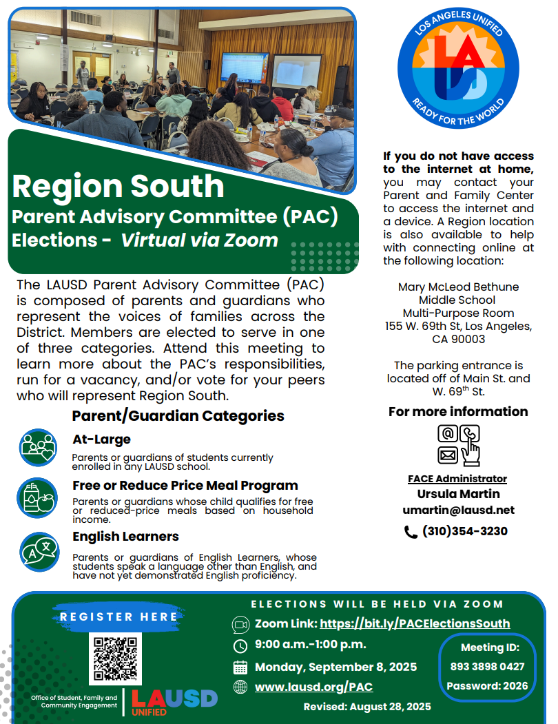 Region South PAC Election Flyer 25-26
