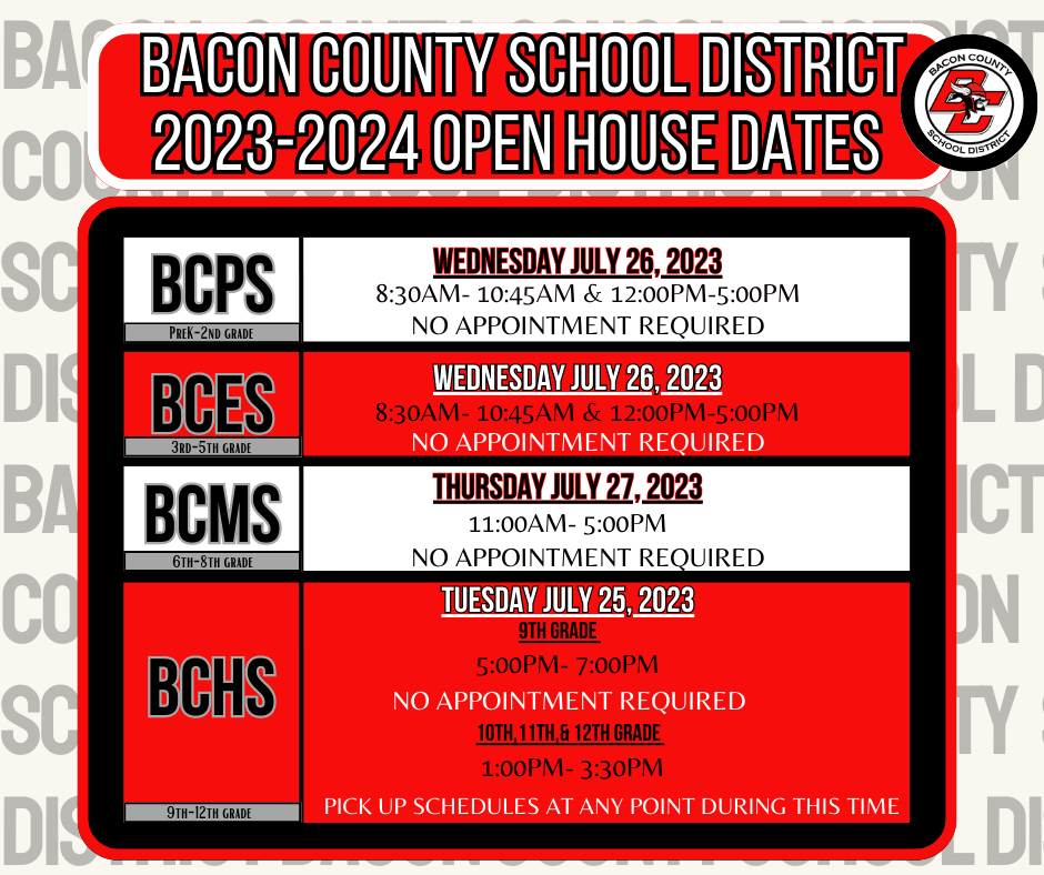 Back to School 2023-24 – For Parents – Bacon County School District Back to School 2023-24 – For Parents – Bacon County School District