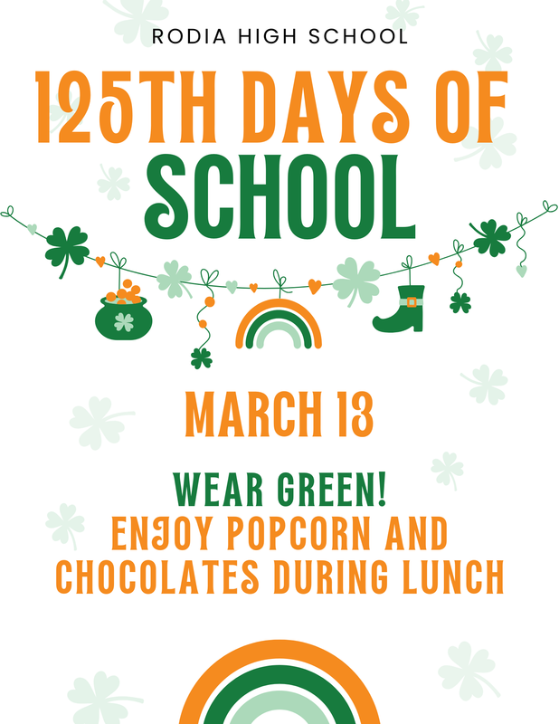 125th Day of School Flyer, March 13