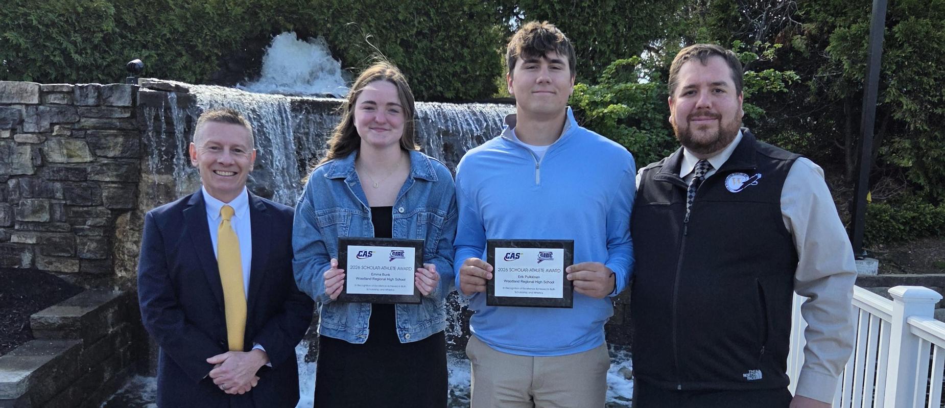 two high schools students awarded scholar athlete of 2026