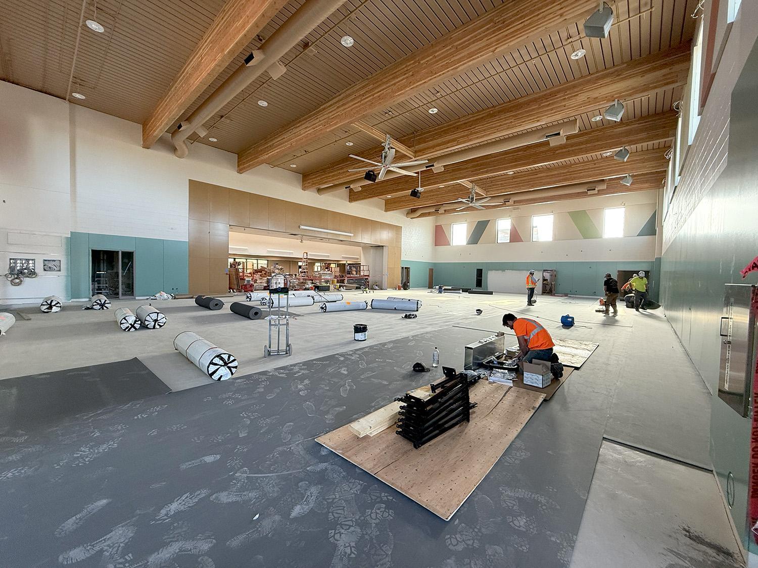 installing gym floor