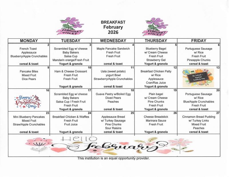Breakfast Menus