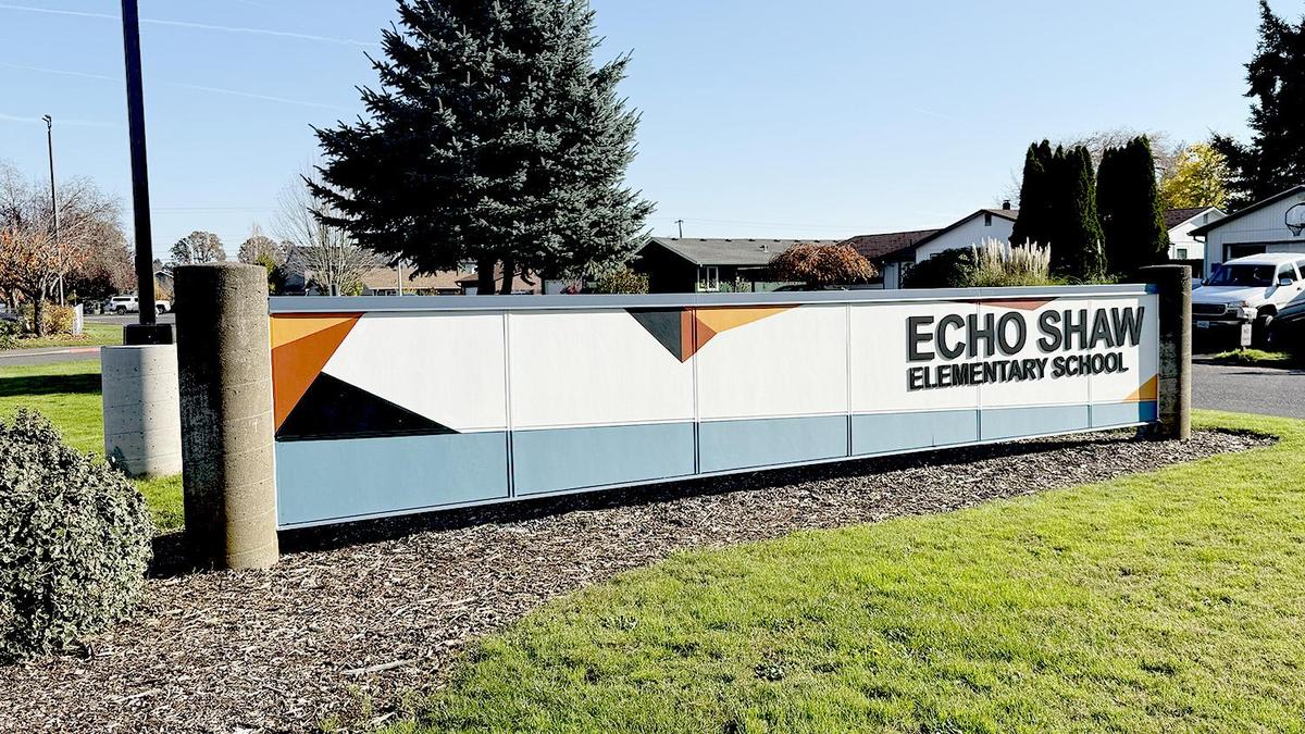 Echo Shaw ES monument sign