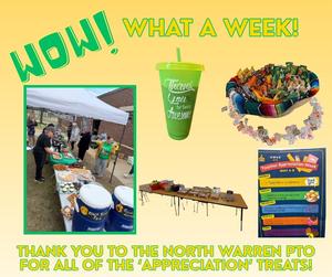 Thank you to our NW PTO for treats! May 2026