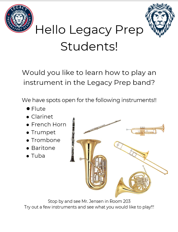 Legacy Prep Band Legacy Preparatory Academy Legacy Prep Band Legacy Preparatory Academy