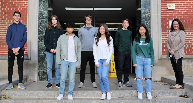 Photo of 7 WHS students who earned perfect scores on fall ACT & SATs.
