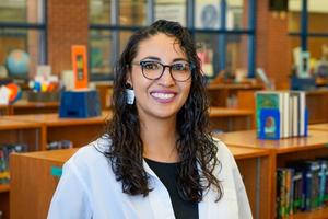 Anna Long in Terra Vista Middle School Library