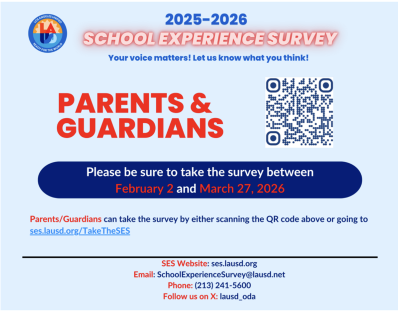 school experience survey 2026